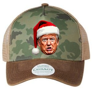 Funny Trump Christmas Holiday Santa Hat Trump Xmas Gift Legacy Tie Dye Trucker Hat