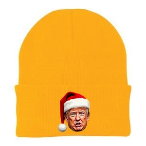 Funny Trump Christmas Holiday Santa Hat Trump Xmas Gift Knit Cap Winter Beanie