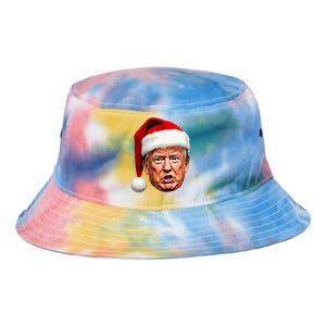 Funny Trump Christmas Holiday Santa Hat Trump Xmas Gift Tie Dye Newport Bucket Hat