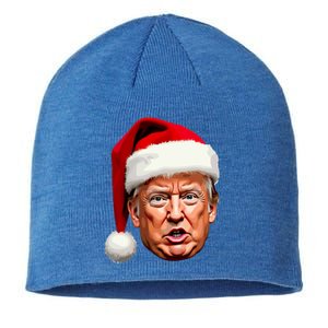 Funny Trump Christmas Holiday Santa Hat Trump Xmas Gift Sustainable Beanie