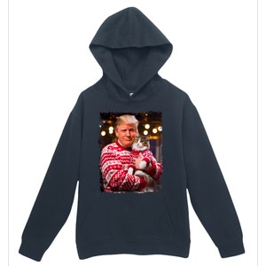 Funny Trump Christmas Sweater For Cat Lovers Xmas Pajamas Urban Pullover Hoodie