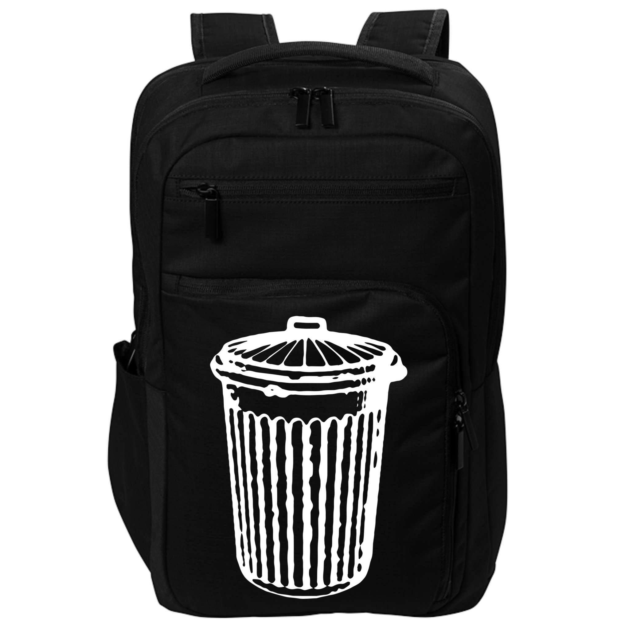 Fun Trash Can Meaningful Gift Garbage Day Impact Tech Backpack