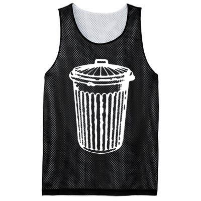 Fun Trash Can Meaningful Gift Garbage Day Mesh Reversible Basketball Jersey Tank