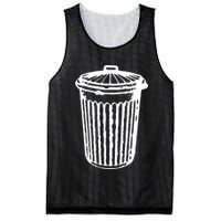 Fun Trash Can Meaningful Gift Garbage Day Mesh Reversible Basketball Jersey Tank