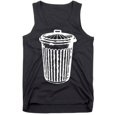 Fun Trash Can Meaningful Gift Garbage Day Tank Top