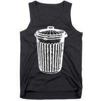 Fun Trash Can Meaningful Gift Garbage Day Tank Top