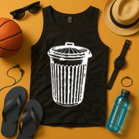 Fun Trash Can Meaningful Gift Garbage Day Tank Top