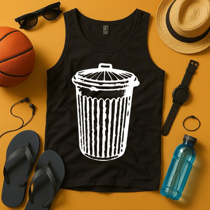 Fun Trash Can Meaningful Gift Garbage Day Tank Top