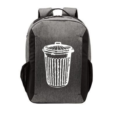 Fun Trash Can Meaningful Gift Garbage Day Vector Backpack