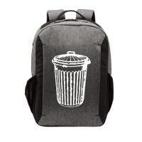 Fun Trash Can Meaningful Gift Garbage Day Vector Backpack