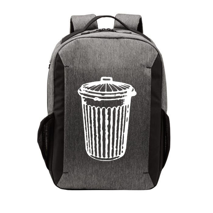Fun Trash Can Meaningful Gift Garbage Day Vector Backpack
