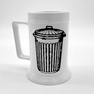 Fun Trash Can Meaningful Gift Garbage Day Beer Stein