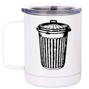 Fun Trash Can Meaningful Gift Garbage Day 12 oz Stainless Steel Tumbler Cup