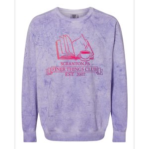 Finer Things Club The Office Inspired Fancy Office Club Gift Colorblast Crewneck Sweatshirt