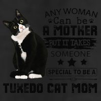 Funny Tuxedo Cat Mom Quote Tuxie Cat Gift Golf Towel
