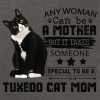 Funny Tuxedo Cat Mom Quote Tuxie Cat Gift Cotton Canvas Backpack