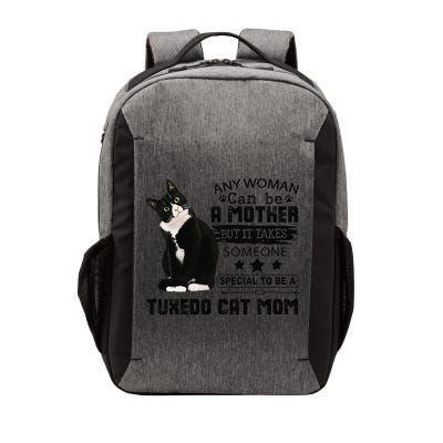 Funny Tuxedo Cat Mom Quote Tuxie Cat Gift Vector Backpack