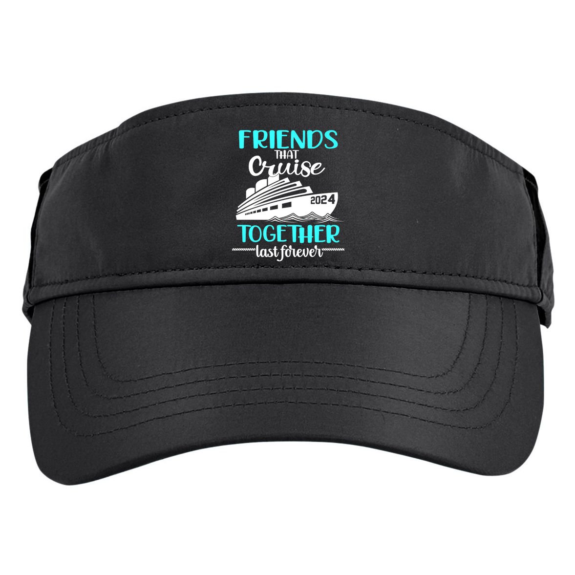 Friends That Cruise Together Last Forever Adult Drive Performance Visor