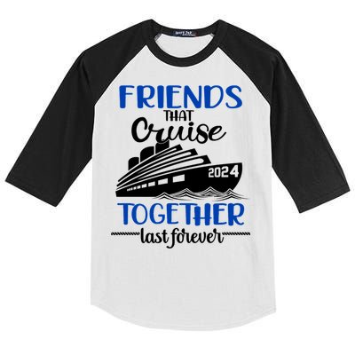 Friends That Cruise Together Last Forever Kids Colorblock Raglan Jersey