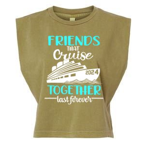 Friends That Cruise Together Last Forever Garment-Dyed Women's Muscle Tee