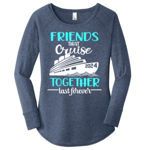 Friends That Cruise Together Last Forever Women's Perfect Tri Tunic Long Sleeve Shirt