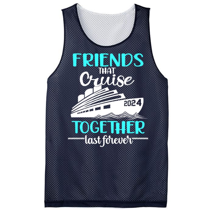 Friends That Cruise Together Last Forever Mesh Reversible Basketball Jersey Tank