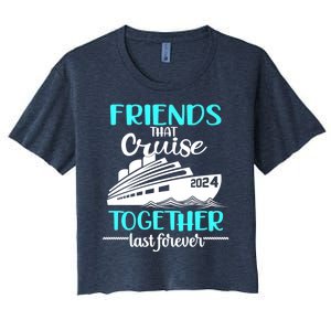 Friends That Cruise Together Last Forever Women's Crop Top Tee