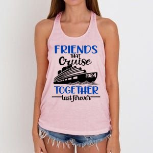 Friends That Cruise Together Last Forever Women's Knotted Racerback Tank