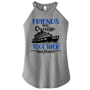 Friends That Cruise Together Last Forever Women's Perfect Tri Rocker Tank