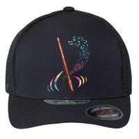 Flutist Treble Clef Classical Music Colorful Flute Flexfit Unipanel Trucker Cap