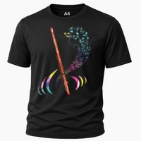 Flutist Treble Clef Classical Music Colorful Flute Performance Shirt