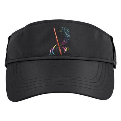 Flutist Treble Clef Classical Music Colorful Flute Adult Drive Performance Visor