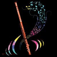 Flutist Treble Clef Classical Music Colorful Flute Bag