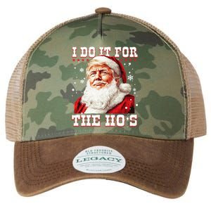 Funny Trump Christmas Santa Claus I Do It For The Hos Xmas Cool Gift Legacy Tie Dye Trucker Hat