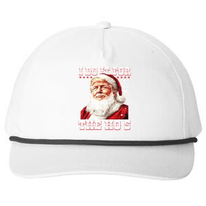 Funny Trump Christmas Santa Claus I Do It For The Hos Xmas Cool Gift Snapback Five-Panel Rope Hat