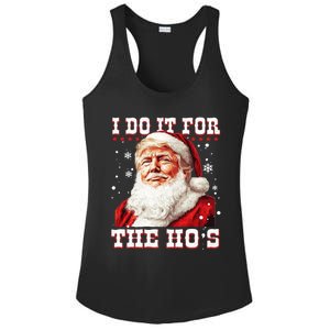 Funny Trump Christmas Santa Claus I Do It For The Hos Xmas Cool Gift Ladies PosiCharge Competitor Racerback Tank