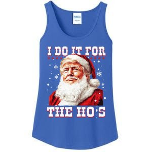 Funny Trump Christmas Santa Claus I Do It For The Hos Xmas Cool Gift Ladies Essential Tank