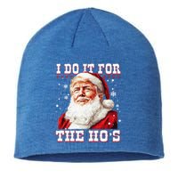 Funny Trump Christmas Santa Claus I Do It For The Hos Xmas Cool Gift Sustainable Beanie