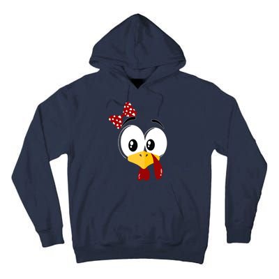 Funny Thanksgiving Cute Turkey Face Costume Autumn Tall Hoodie