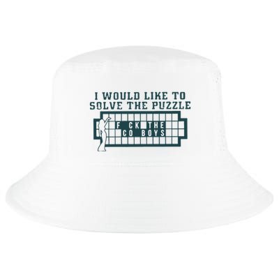 Fuck The Cowboys Funny I Would Like To Solve The Puzzle Cool Comfort Performance Bucket Hat
