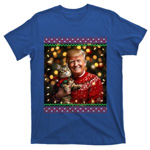 Funny Trump Christmas For Cat Lovers Gift T-Shirt