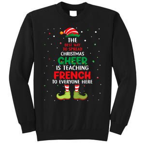 French Teacher Christmas Elf Christmas Cheer Sweatshirt