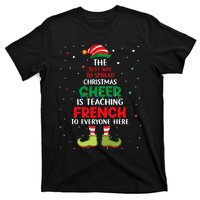 French Teacher Christmas Elf Christmas Cheer T-Shirt