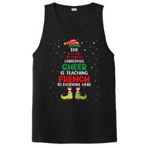 French Teacher Christmas Elf Christmas Cheer PosiCharge Competitor Tank