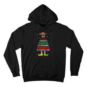 French Teacher Christmas Elf Christmas Cheer Tall Hoodie