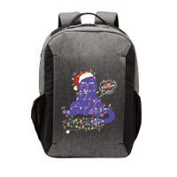 Funny Tangled Christmas Lights Cat Im Fine Everything Is Fine Vector Backpack