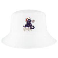 Funny Tangled Christmas Lights Cat Im Fine Everything Is Fine Cool Comfort Performance Bucket Hat