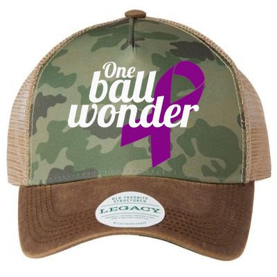 Funny Testicular Cancer Survivor Quote Saying Orchidectomy Legacy Tie Dye Trucker Hat