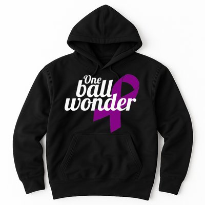 Funny Testicular Cancer Survivor Quote Saying Orchidectomy Hoodie