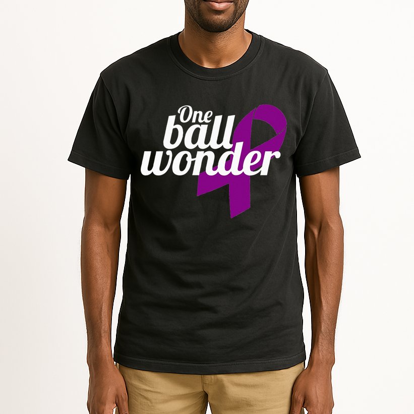 Funny Testicular Cancer Survivor Quote Saying Orchidectomy Tall T-Shirt